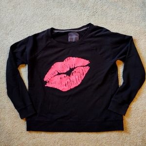 Victoria's Secret Kiss Lips Sweatshirt Size XL